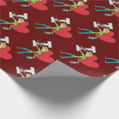 I Liebe Wine Geschenkpapier (Ecke)