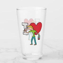 I Liebe Wine Glas