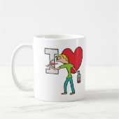 I Liebe Wine Kaffeetasse (Links)