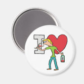 I Liebe Wine Magnet (Vorderseite/Rückseite)