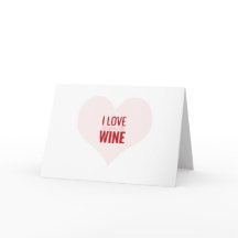 I LIEBE WINE- SIE MEHR ALS lustige Valentinekarte