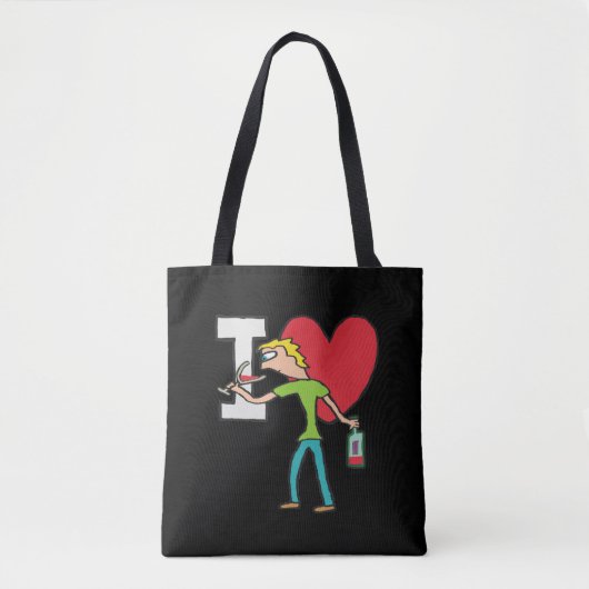 I Liebe Wine Tasche (Vorderseite)