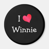 I Liebe Winnie Magnet (Vorne)