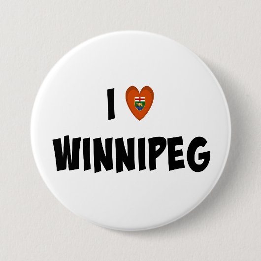 I Liebe Winnipeg Button (Vorderseite)
