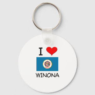 I Liebe Winona Minnesota Schlüsselanhänger