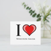 I Liebe Winston-Salem Postkarte (Stehend Vorderseite)