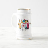 I Liebe Winter Bierglas (Vorderseite Links)