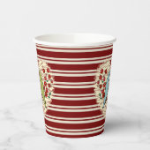 I Liebe Winter Birds and Berries / Pappbecher (Links)