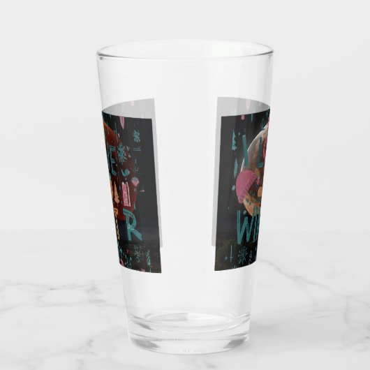 I Liebe Winter Glas (Rechts)