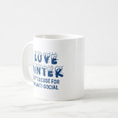I Liebe Winter Kaffeetasse (Vorderseite Links)