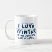 I Liebe Winter Kaffeetasse (Links)