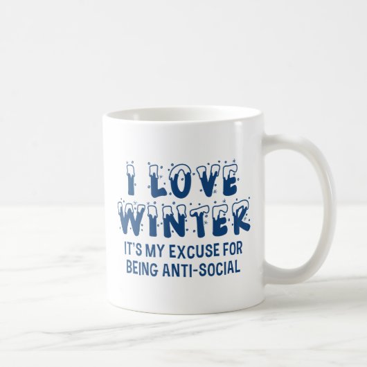 I Liebe Winter Kaffeetasse (Rechts)