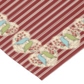 I Liebe Wintervögel und Berries 52" x 70" Tischdecke (Schrägansicht)