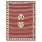 I Liebe Wintervögel und Berries 52" x 70" Tischdecke (Vorderseite)