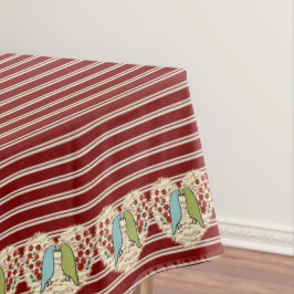 I Liebe Wintervögel und Berries 52" x 70" Tischdecke