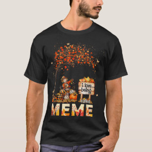 I Liebe wird als Meme Bauer Herbstlaub Herbst T-Shirt