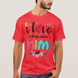 I Liebe wird als Mimi Nana Gigi Oma Lover F T-Shirt