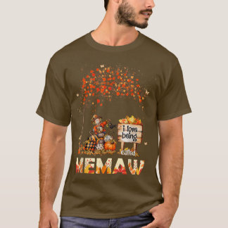 I Liebe wird Memaw Bauer Herbstlaub Autum genannt T-Shirt
