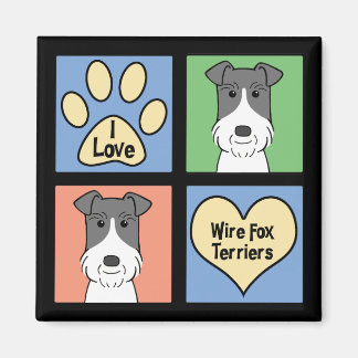 I Liebe Wire Fox Terriers Magnet
