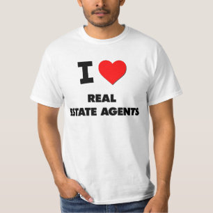 I Liebe-wirkliche Anwesen-Agenten T-Shirt