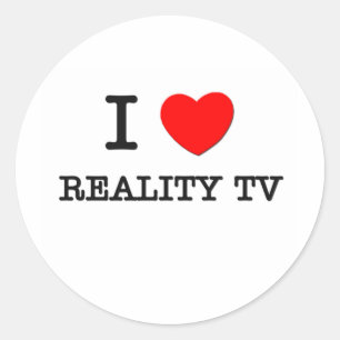 I Liebe-Wirklichkeits-Fernsehen Runder Aufkleber