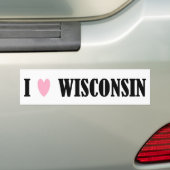 I LIEBE-WISCONSIN-AUTOAUFKLEBER AUTOAUFKLEBER (Auf Auto)