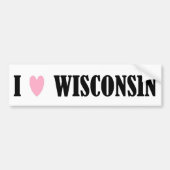 I LIEBE-WISCONSIN-AUTOAUFKLEBER AUTOAUFKLEBER (Vorne)