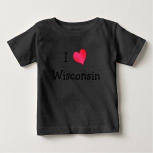 I Liebe Wisconsin Baby T-shirt