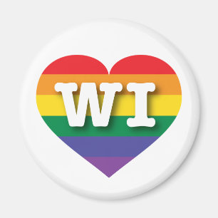 I Liebe Wisconsin Gay Pride Magnet
