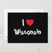 I Liebe Wisconsin Postkarte (Vorne/Hinten)