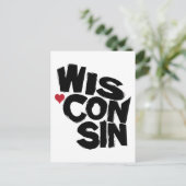I Liebe Wisconsin Staat Karte (Stehend Vorderseite)