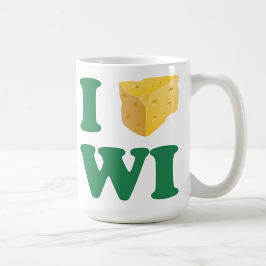 I Liebe-Wisconsin-Tasse Kaffeetasse (Rechts)