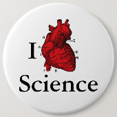 I Liebe-Wissenschaft Button (Vorderseite)