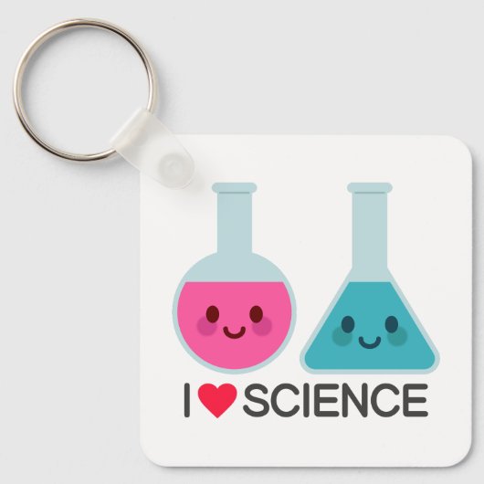 I LIEBE WISSENSCHAFT SCHLÜSSELANHÄNGER (Vorderseite)