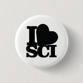 I Liebe-Wissenschafts-Button Button