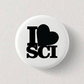 I Liebe-Wissenschafts-Button Button