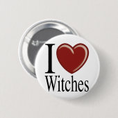 I LIEBE WITCHES BUTTON (Vorne & Hinten)