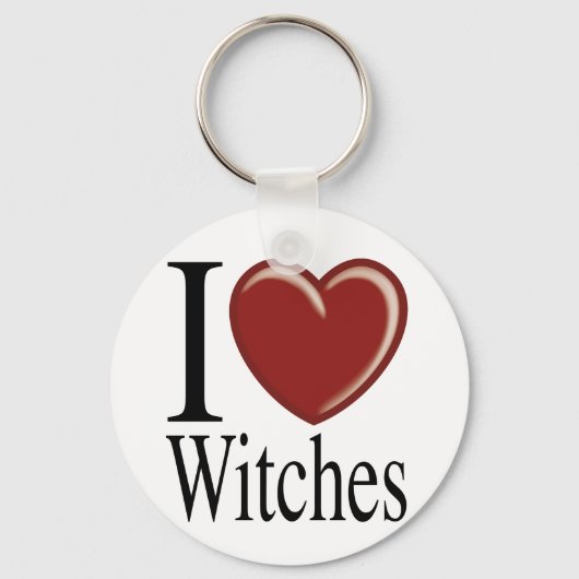 I LIEBE WITCHES SCHLÜSSELANHÄNGER (Vorderseite)