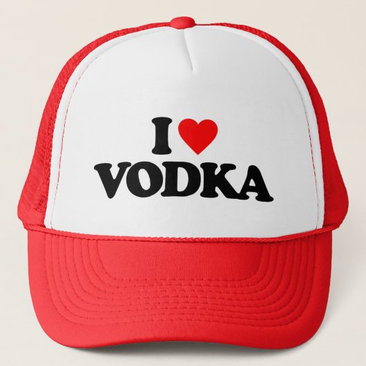 I LIEBE-WODKA TRUCKERKAPPE (Vorderseite)
