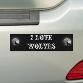 I Liebe-Wolf-Autoaufkleber Autoaufkleber (Auf Auto)