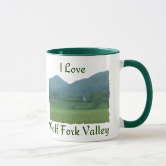 I Liebe-Wolf-Gabel-Tal Tasse