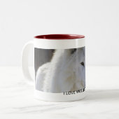 I Liebe-Wölfe Zweifarbige Tasse (Vorderseite Links)