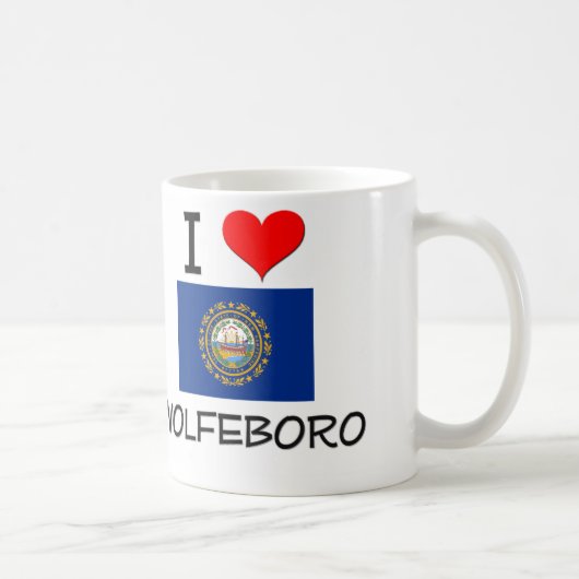 I Liebe Wolfeboro New Hampshire Kaffeetasse (Rechts)