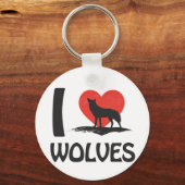 I Liebe Wolves Schlüsselanhänger (Vorderseite)