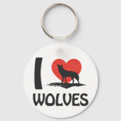 I Liebe Wolves Schlüsselanhänger (Rückseite)