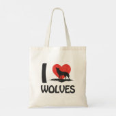 I Liebe Wolves Tragetasche (Rückseite)