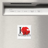 I Liebe Wombats-Magnete Magnet (In Situ (Geschirrspüler))