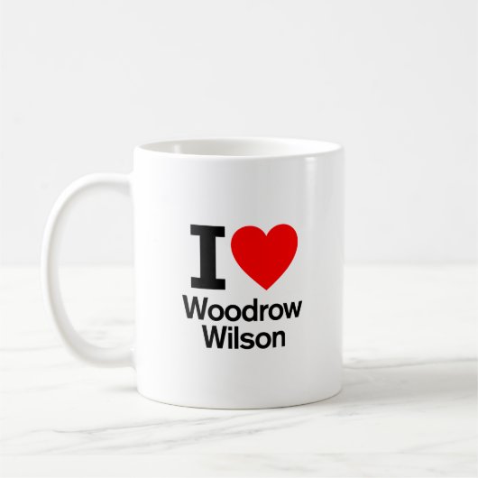 I Liebe Woodrow Wilson Kaffeetasse (Links)