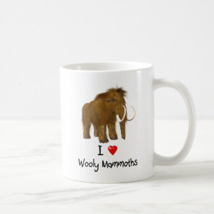 "I Liebe Wooly Mammoths" Wolle Mammoth Kaffeetasse