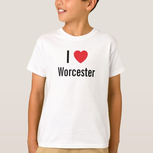 I Liebe Worcester T-Shirt (Vorderseite)